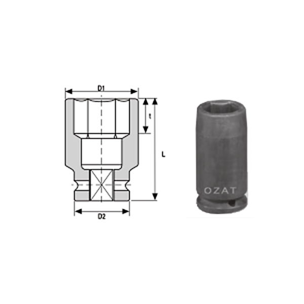IMMAGINE 1 SQ DRIVE 6 POINT SOCKETS LONG 1 Soluzioni per la rivendita professionale e industriale The best quality of a screwing compass can be found in the ability to withstand the greatest number of impact blows generated by the tools, by the precision with which the coupling between the exit shaft of the screwdriver and the drive (square drive) of the compass and the quality of the material in which the compass is made. The OZAT compasses by Airtechnology are made with special processes that combine the traditional electroerosions in a special chemical bath. This process gives the bushes characteristics of resistance to wear and strength to use unique in the market.