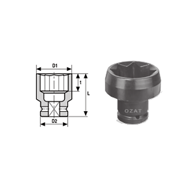 IMMAGINE 1 SQ DRIVE 8 POINT SOCKETS LONG 1 Soluzioni per la rivendita professionale e industriale The best quality of a screwing compass can be found in the ability to withstand the greatest number of impact blows generated by the tools, by the precision with which the coupling between the exit shaft of the screwdriver and the drive (square drive) of the compass and the quality of the material in which the compass is made. The OZAT compasses by Airtechnology are made with special processes that combine the traditional electroerosions in a special chemical bath. This process gives the bushes characteristics of resistance to wear and strength to use unique in the market.