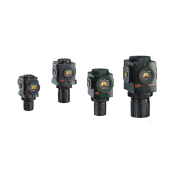 IMMAGINE ARO FLO REGULATORS Soluzioni per la rivendita professionale e industriale The use of air preparation devices, such as filters, regulators, and lubricators is an excellent means of keeping your tools and equipment to operate at their peak performance