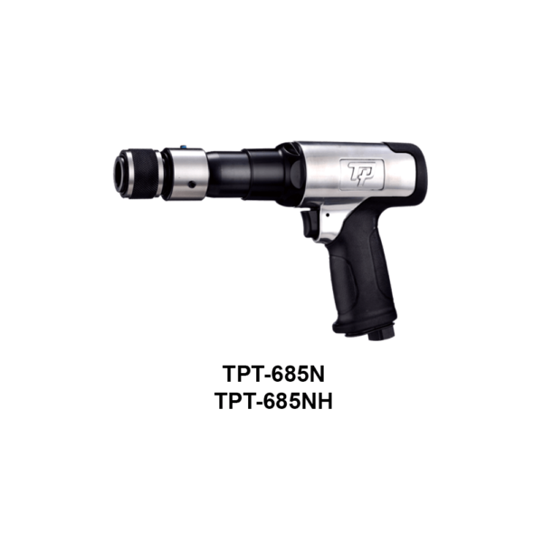 TPT 685 Soluzioni per la rivendita professionale e industriale Lo scalpellatore pneumatico è un utensile che combina potenza, compattezza e leggerezza ed è costruito per resistere ai lavori più impegnativi e più difficili. Professional Power Tools offre una selezione completa di utensili a percussione dedicati al taglio, alla scalpellatura e alla disincrostatura, in grado di garantire affidabilità e risultati anche nelle operazioni più complesse. La gamma TP include i nuovi martelli di ultima generazione con sistema anti-vibrazione, cambio rapido dell’utensile e una gamma completa di disincrostatori. Scopri tutta la linea di utensili a percussione delicati al taglio, scalpellatura e disincrostatura: Scalpellatore e ribaditore diritto; Martelli picconatori Martelli pneumatici; Disincrostatore ad aghi; Disincrostatori pneumatici angolari.