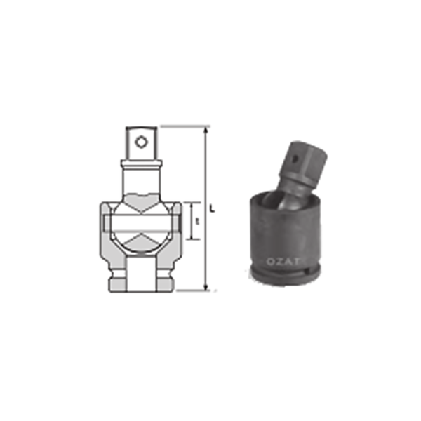 3 8 UNIVERSAL JOINT 1 Soluzioni per la rivendita professionale e industriale The best quality of a screwing bush is found in the ability to withstand the greatest number of impact hits generated by the tools, the precision with which the coupling between the screwdriver's output shaft and the drive (square attack) of the socket and the quality of the material in which the socket is made. Airtechnology OZAT sockets are also made with special processes that combine traditional EDM in a special chemical bath. This process gives the sockets characteristics of wear resistance and strength that are unique in the market.