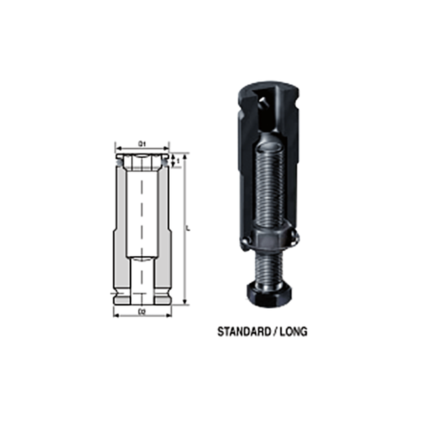 IMMAGINE 1 2 SQ DRIVE CATCH SOPCKETS LONG 1 Soluzioni per la rivendita professionale e industriale The best quality of a screwing compass can be found in the ability to withstand the greatest number of impact blows generated by the tools, by the precision with which the coupling between the exit shaft of the screwdriver and the drive (square drive) of the compass and the quality of the material in which the compass is made. The OZAT compasses by Airtechnology are made with special processes that combine the traditional electroerosions in a special chemical bath. This process gives the bushes characteristics of resistance to wear and strength to use unique in the market.