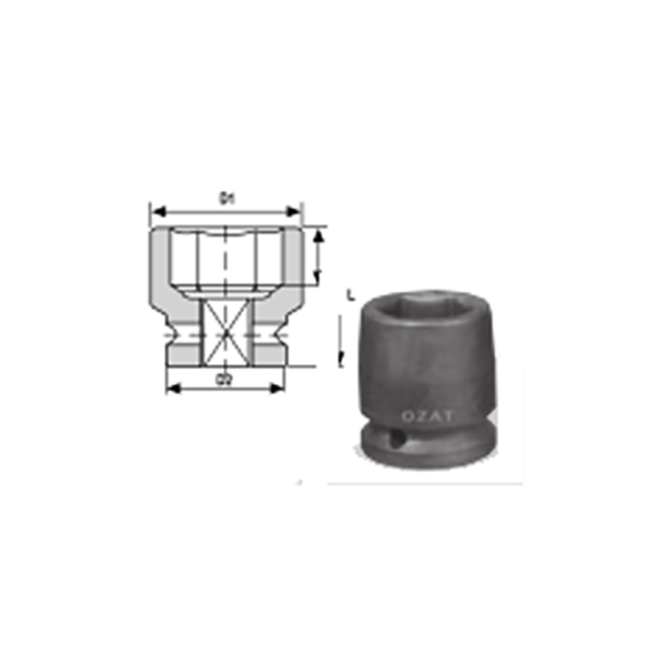 IMMAGINE 1 2 THICK IMPACT SOCKETS DEEP HEXAGON 1 Soluzioni per la rivendita professionale e industriale The best quality of a screwing compass can be found in the ability to withstand the greatest number of impact blows generated by the tools, by the precision with which the coupling between the exit shaft of the screwdriver and the drive (square drive) of the compass and the quality of the material in which the compass is made. The OZAT compasses by Airtechnology are made with special processes that combine the traditional electroerosions in a special chemical bath. This process gives the bushes characteristics of resistance to wear and strength to use unique in the market.