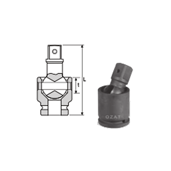 IMMAGINE 3 4 SQ DRIVE UNIVERSAL JOINT 1 Soluzioni per la rivendita professionale e industriale The best quality of a screwing compass can be found in the ability to withstand the greatest number of impact blows generated by the tools, by the precision with which the coupling between the exit shaft of the screwdriver and the drive (square drive) of the compass and the quality of the material in which the compass is made. The OZAT compasses by Airtechnology are made with special processes that combine the traditional electroerosions in a special chemical bath. This process gives the bushes characteristics of resistance to wear and strength to use unique in the market.