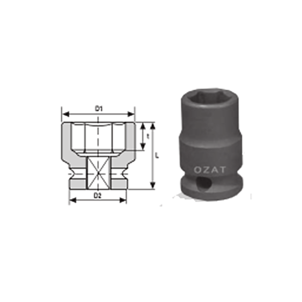 IMMAGINE 3 8 SQ DRIVE REGULAR LENGTH 1 Soluzioni per la rivendita professionale e industriale The best quality of a screwing bush is found in the ability to withstand the greatest number of impact hits generated by the tools, the precision with which the coupling between the screwdriver's output shaft and the drive (square attack) of the socket and the quality of the material in which the socket is made. Airtechnology OZAT sockets are also made with special processes that combine traditional EDM in a special chemical bath. This process gives the sockets characteristics of wear resistance and strength that are unique in the market.