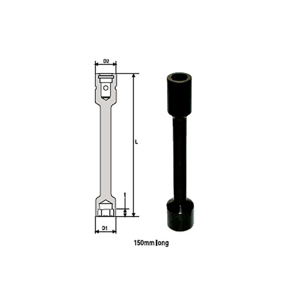 LOV 150mm Soluzioni per la rivendita professionale e industriale The best quality of a screwing compass can be found in the ability to withstand the greatest number of impact blows generated by the tools, by the precision with which the coupling between the exit shaft of the screwdriver and the drive (square drive) of the compass and the quality of the material in which the compass is made. The OZAT compasses by Airtechnology are made with special processes that combine the traditional electroerosions in a special chemical bath. This process gives the bushes characteristics of resistance to wear and strength to use unique in the market.