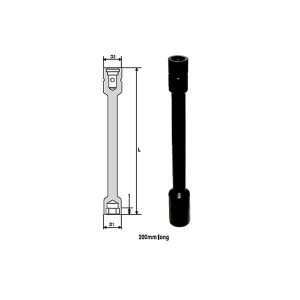 LOV 200mm Soluzioni per la rivendita professionale e industriale The best quality of a screwing compass can be found in the ability to withstand the greatest number of impact blows generated by the tools, by the precision with which the coupling between the exit shaft of the screwdriver and the drive (square drive) of the compass and the quality of the material in which the compass is made. The OZAT compasses by Airtechnology are made with special processes that combine the traditional electroerosions in a special chemical bath. This process gives the bushes characteristics of resistance to wear and strength to use unique in the market.
