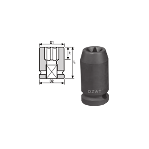 SURFACE DRIVE 1 2 IMACT SOCKET LONG 1 Soluzioni per la rivendita professionale e industriale The best quality of a screwing compass can be found in the ability to withstand the greatest number of impact blows generated by the tools, by the precision with which the coupling between the exit shaft of the screwdriver and the drive (square drive) of the compass and the quality of the material in which the compass is made. The OZAT compasses by Airtechnology are made with special processes that combine the traditional electroerosions in a special chemical bath. This process gives the bushes characteristics of resistance to wear and strength to use unique in the market.
