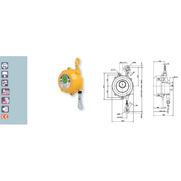 Bilanciatori a molla con sistema anticaduta _ portata da 4,5 a 120 kg  - EWF SERIES - immagine 9