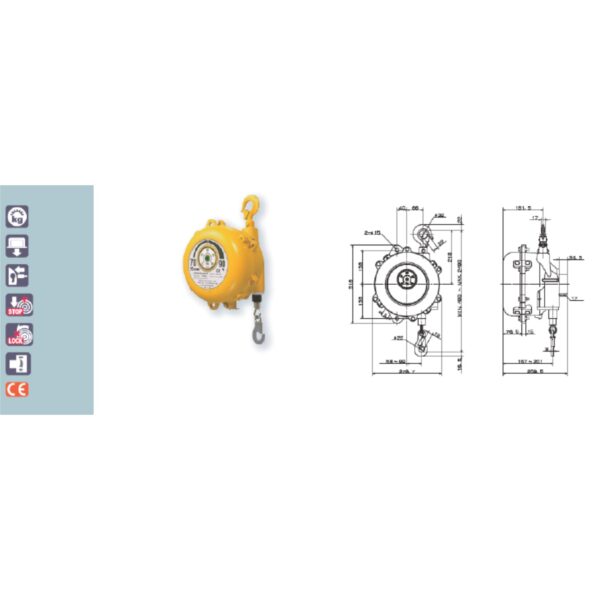 Bilanciatori a molla con sistema anticaduta _ portata da 4,5 a 120 kg  - EWF SERIES - immagine 11